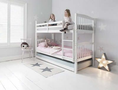 Nöa & Nani Brighton Kids Solid Wood Bunk Bed With Matheus Pull Out ...