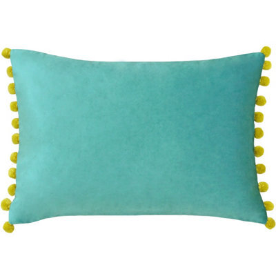 Cuscino Decorativo Paoletti Fiesta 35x50 Cm – Velluto Morbido Con Pompon Colorati, Imbottitura In Piuma, Multicolore - 2