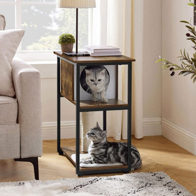 Songmics Feandrea Compact Cat Furniture, Multi-Function End Table With ...