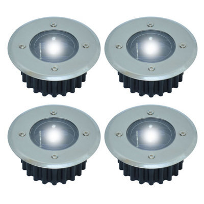 Taylor & Brown 4 Pack Solar Powered Decking Lights Outdoor Garden ...