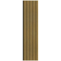 Wood Panel Co Light Grey Acoustic Slat Wood Wall Panel by B&Q ...
