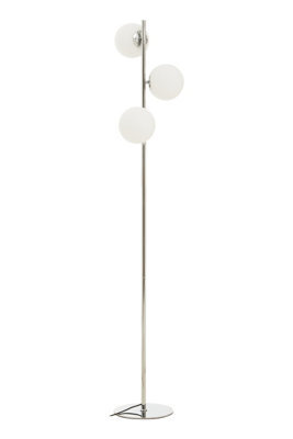 Orsina Chrome Floor Lamp With White Glass Shades Sleek Metal Frame orsina-chrome-floor-lamp-with-white-glass-shades-sleek-metal-frame