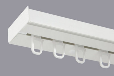 Single Curtain Ceiling Rail Track Pcv 150 Cm (L) Hooks by B&Q ...