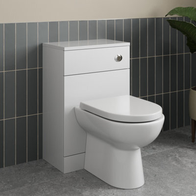 Alpine Back To Wall Toilet Unit Bathroom Concealed Cistern Mdf Wc ...