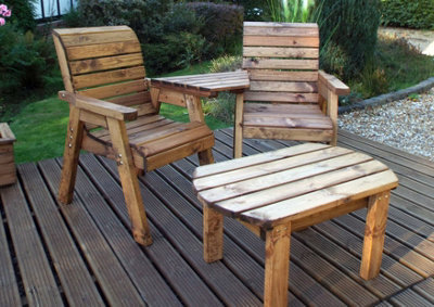 Samuel Alexander Hand Made 2 Seater Chunky Rustic Wooden Furniture Love ...