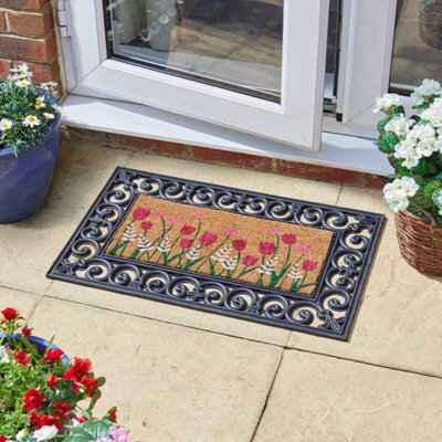 Marco Paul Colourful Flowers Doormat Insert by B&Q | ufurnish.com