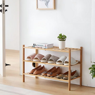 Durnish Rack Thehotsale 68.5Cm W Rack 3-Tier Multifunctional Bamboo Storage Rack by ...