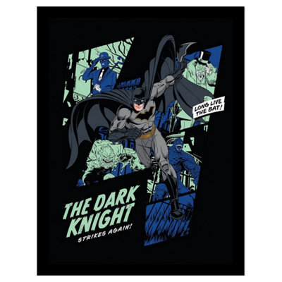 DC comics Batman The Dark Knight Strikes Again Comic Framed Poster ...