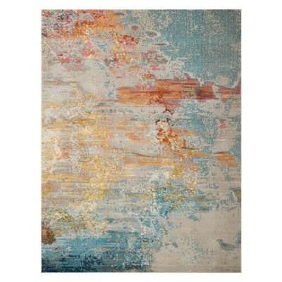 Modern Abstract Rug, 6mm Thickness Graphics Rug, Stain-Resistant ...