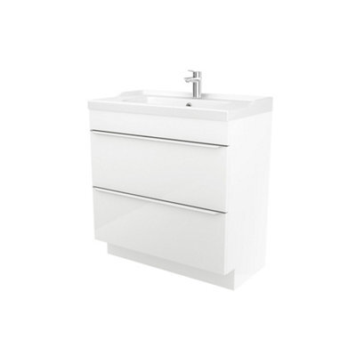 B&Q Goodhome Imandra White Tall Unit
