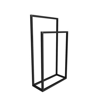 Urbn-Living Urbnliving 89Cm Height 2-Tier Metal Freestanding Black ...