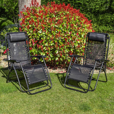 BPS Access Solutions Bps Deluxe Zero Gravity Chair - Black - Set Of 2 ...