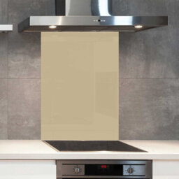 Choose Your Print Premium 90Cm X 65Cm 6mm Glass Cream Kitchen ...