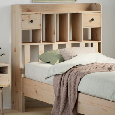 Berkfield Headboard With Storage 90 Cm Solid Wood Pine by B&Q ...
