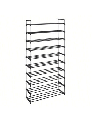 LEDREM 10 Tier Shoe Rack High Shoe Rack Slim Shoe Rack Storage Metal ...