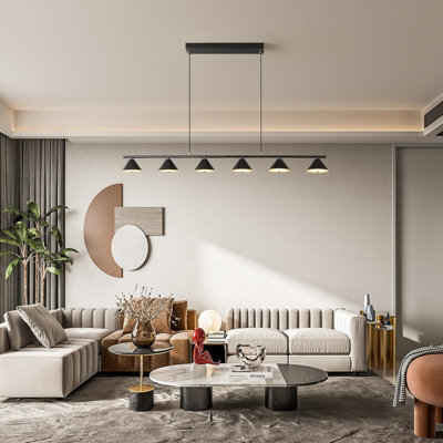 Garwarm Dimmable Black Led Pendant Light With Remote Control by B&Q ...