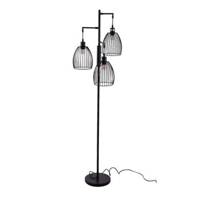 Thehotsale Iron Modern Industrial Style 3-Head Floor Lamp With ...