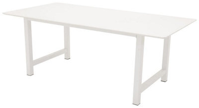 Count Matbord Rectangular White Table - 220 X 100 X H75Cm by B&Q ...