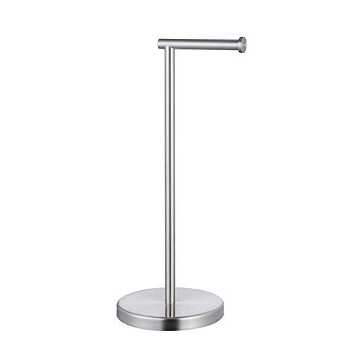 Brand - Umi Toilet Roll Holder Free Standing Paper Loo Roll Holders Stand 304 Stainless Steel Brushed Rustproof Pedestal Lavatory Floor Storage, BPH283S1-2 - Brand New