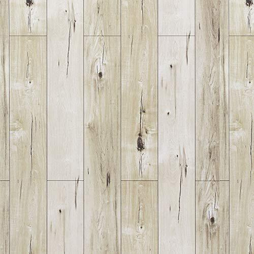 Wood Contact Paper Wood Plank Self Adhesive Wallpaper Removable Peel and Stick Wall Covering Rustic Distressed Wood Furniture Stickers Door Table Counter Kitchen Living Room 45x300CM Light Brown - Brand New
