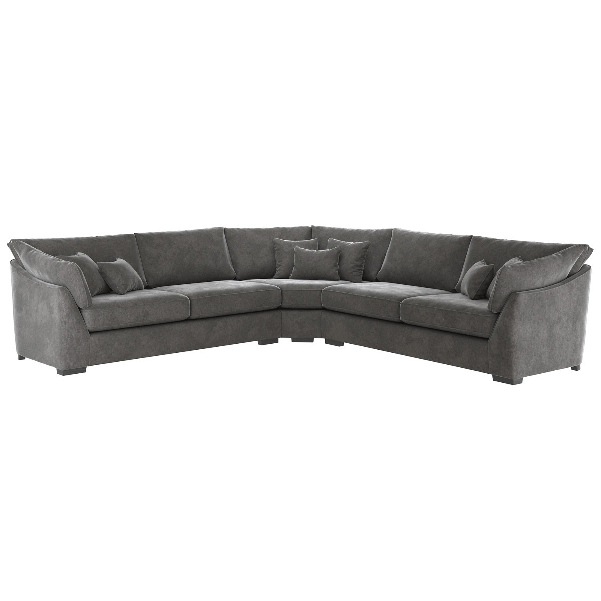 Borelly Large Corner Sofa, Grey Fabric Barker & Stonehouse by Barker