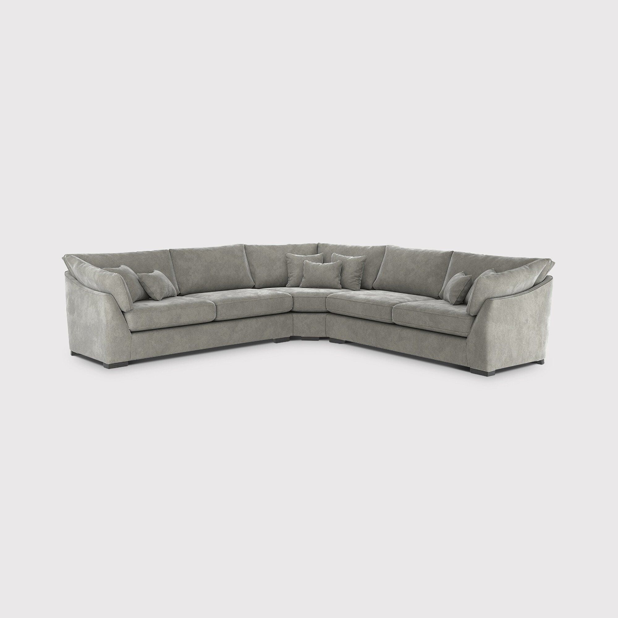 Borelly Large Corner Sofa, Grey Fabric Barker & Stonehouse by Barker