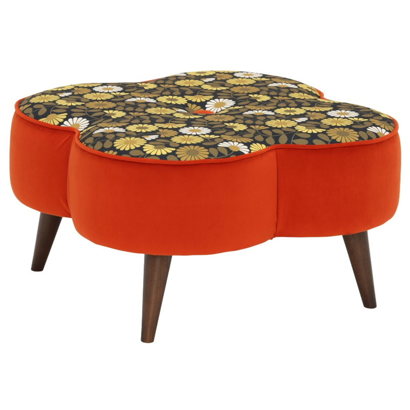 Orla Kiely Daisy Large Stool Fabric Orla Kiely by Barker and