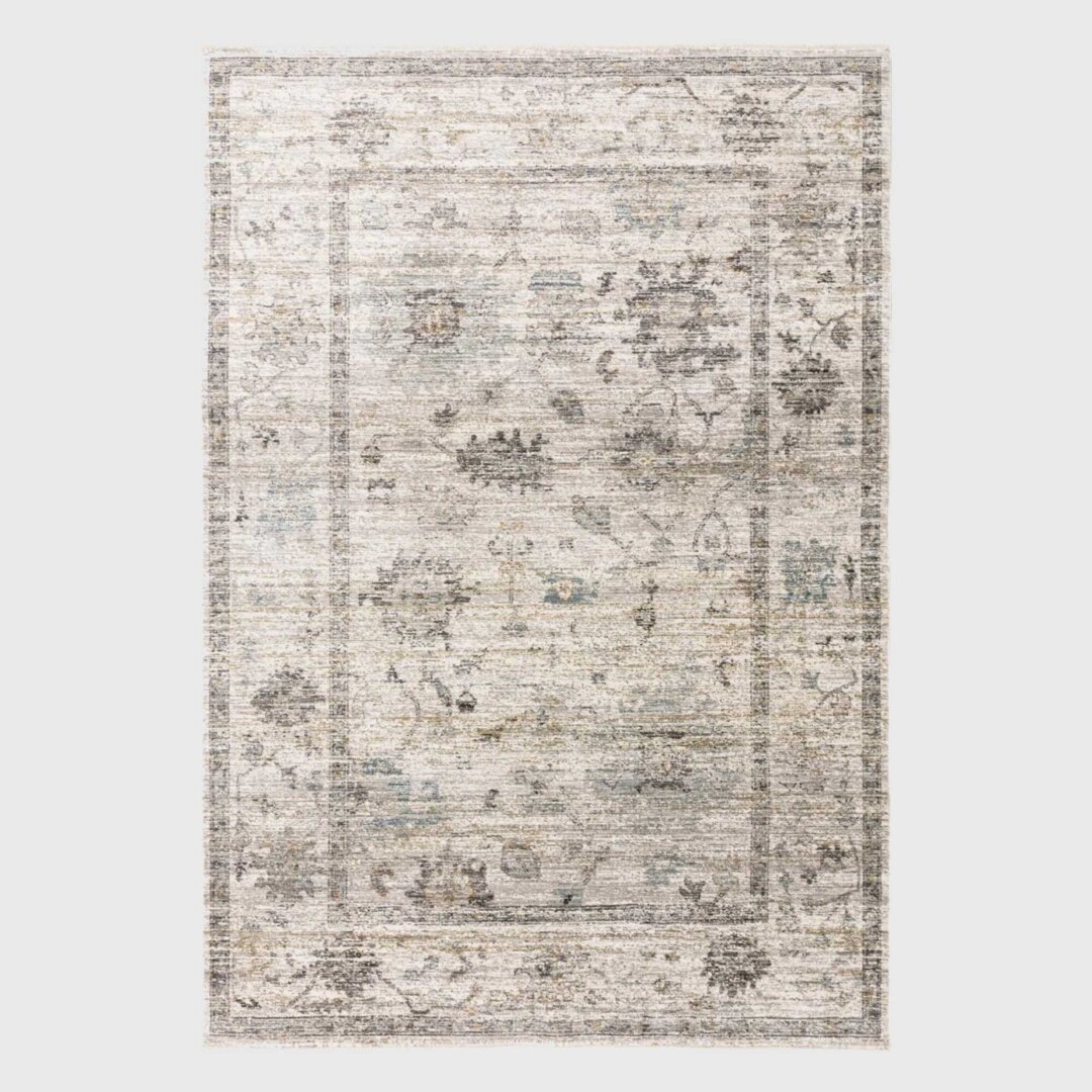 Antique Casper 160x240cm Rug, Square, Neutral Polyester - Barker