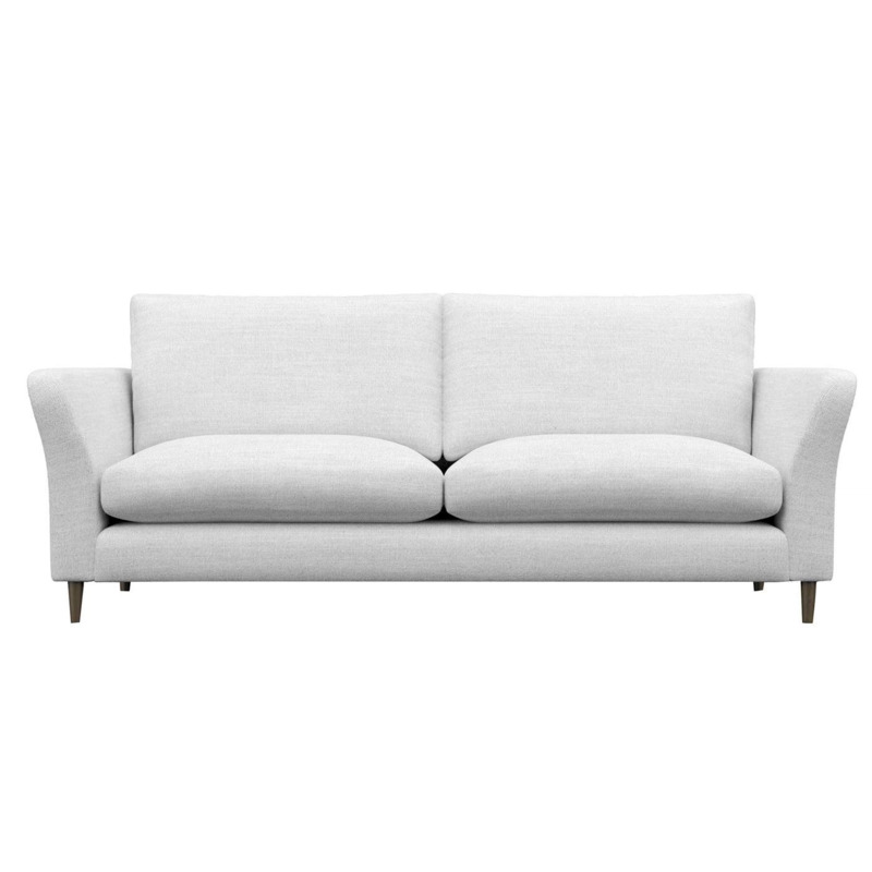 Rowena Extra Large 4 Seater Sofa, White Fabric Barker & Stonehouse by