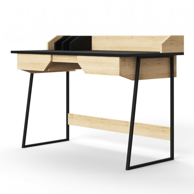 Beautiful view of Hid Headboard Storage Desk With Hybrid