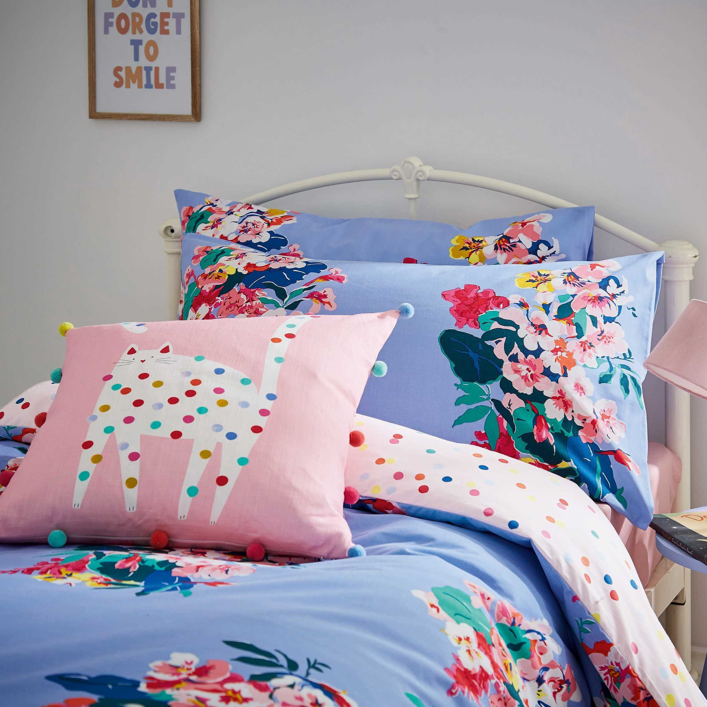 Joules Bakewell Floral Single Duvet Cover Set, Multi by Bedeck Home
