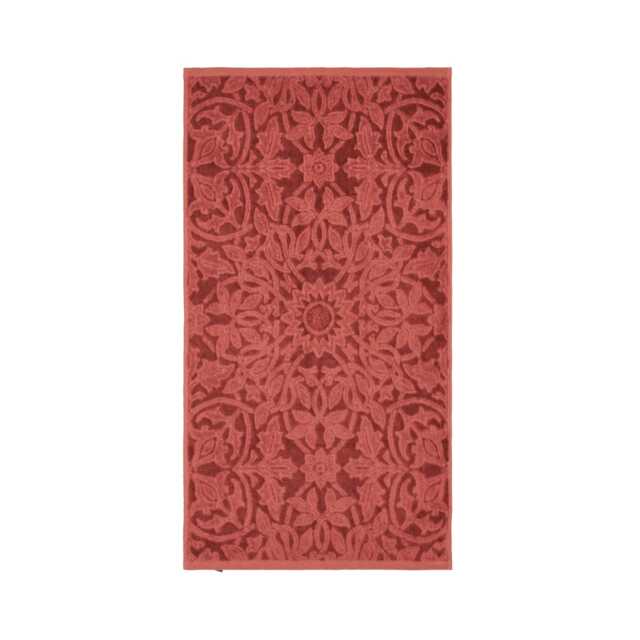 William Morris St James Hand Towel, Red by Bedeck Home | ufurnish.com