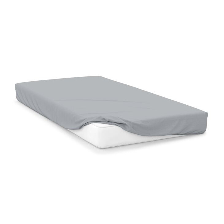100 Cotton 200 Count Extra Deep 38cm Fitted Sheet (Percale) Cloud