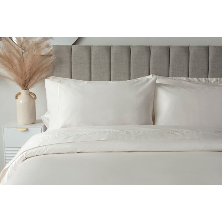 Egyptian Cotton 400 Count Extra Deep 38cm Fitted Sheet Ivory Long