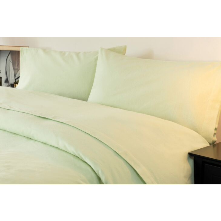 Brushed Cotton Extra Deep 38cm Fitted Sheet Apple Single by