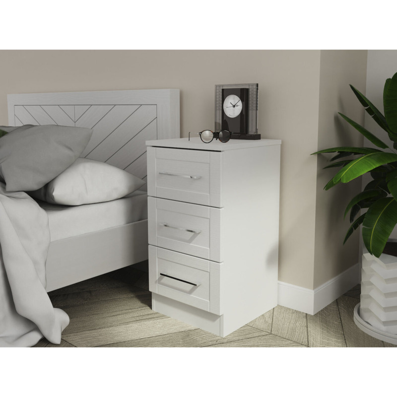 Santana 3 Drawer Bedside Table by Bensons for Beds