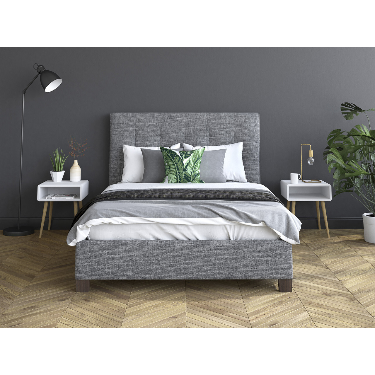 Atlas Upholstered Bed Frame by Bensons for Beds | ufurnish.com