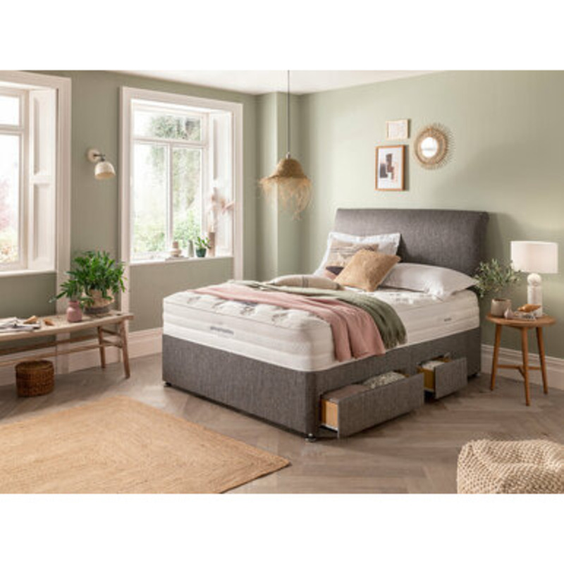 Silentnight Sleep Healthy Eco 2000 Divan Bed Set On Legs by Bensons for