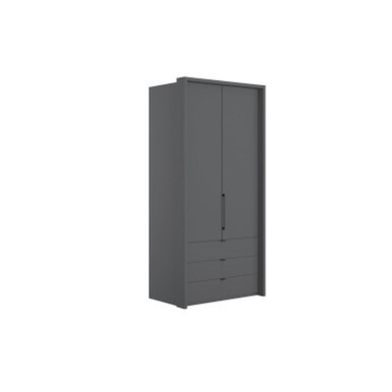 Emden 2 Door 3 Drawer Hinged Wardrobe by Bensons for Beds