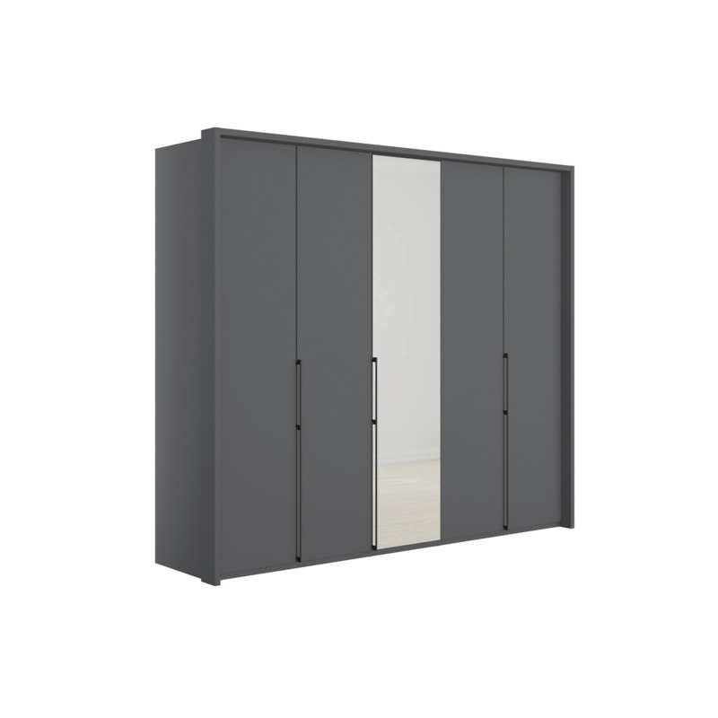 Emden 5 Door 1 Mirror Hinged Wardrobe by Bensons for Beds