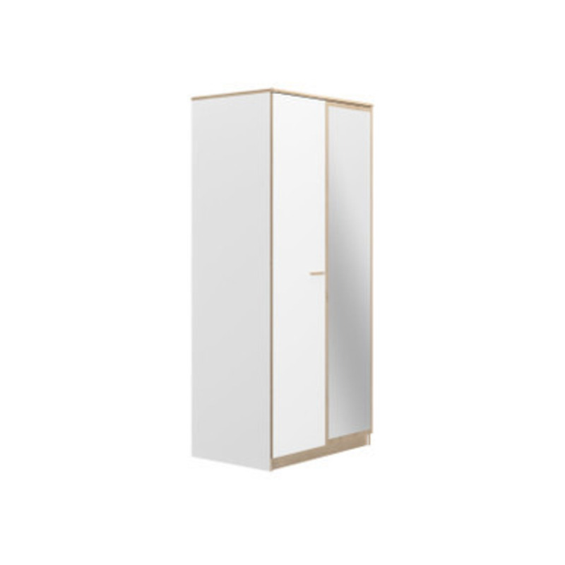 Tulle 2 Door Hinged Wardrobe 1 Mirror by Bensons for Beds