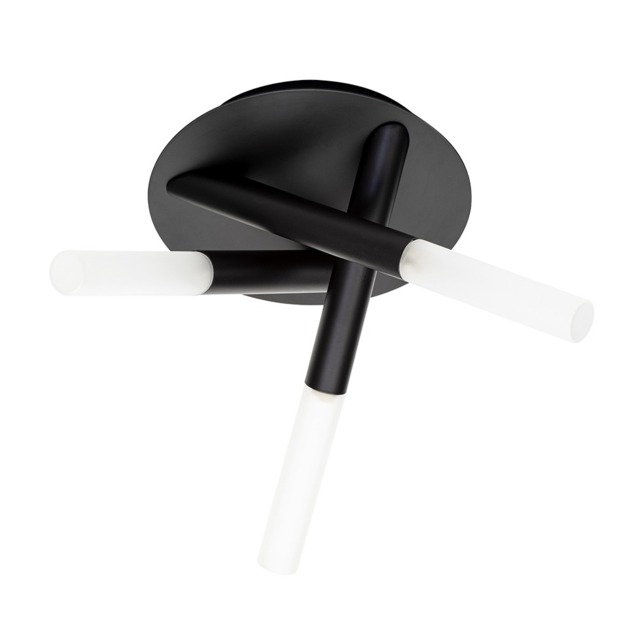 Cindy Bathroom Flush Ceiling Light, Matte Black by BHS | ufurnish.com