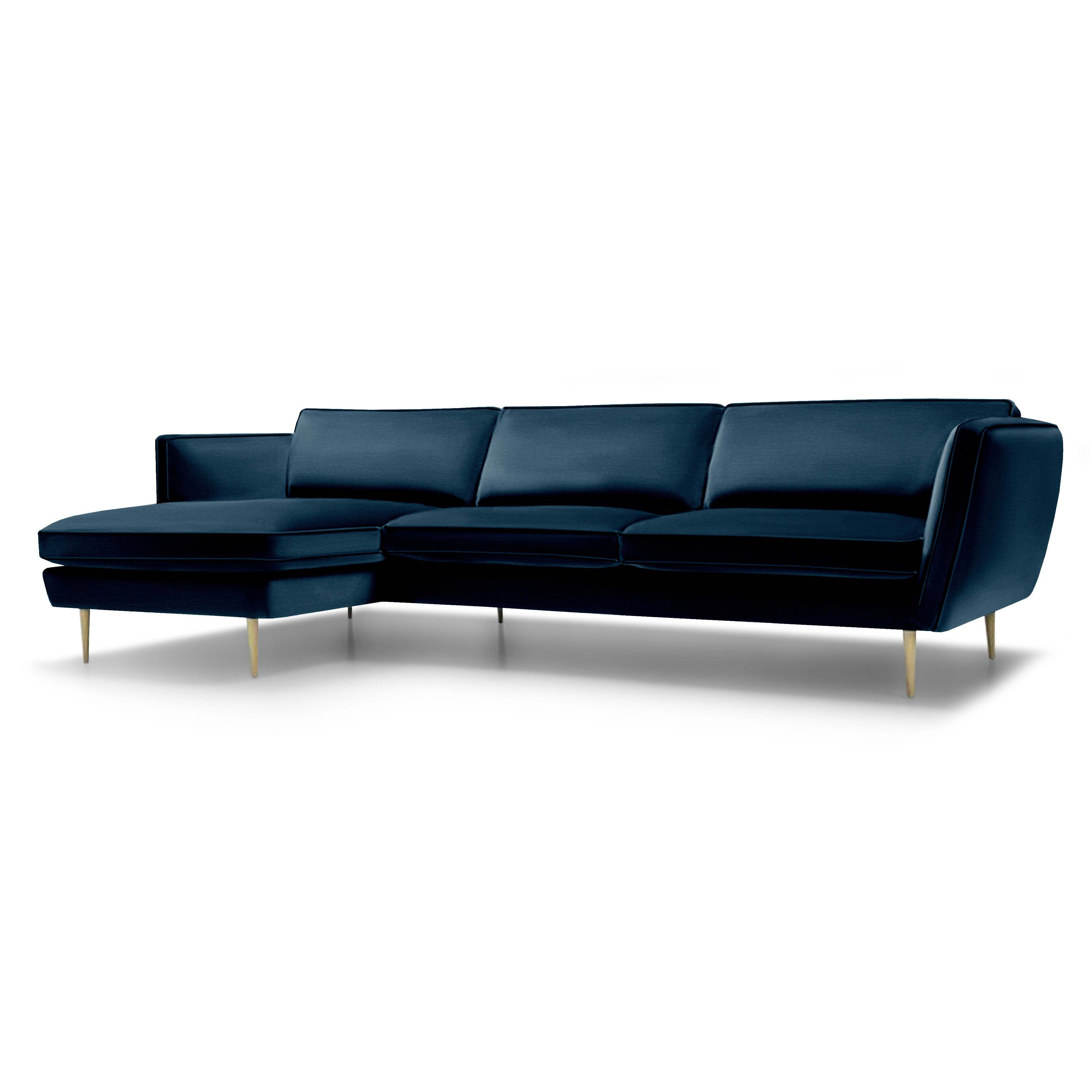 Sandringham Large Right Hand Chaise Sofa Set Blue Bridgman by