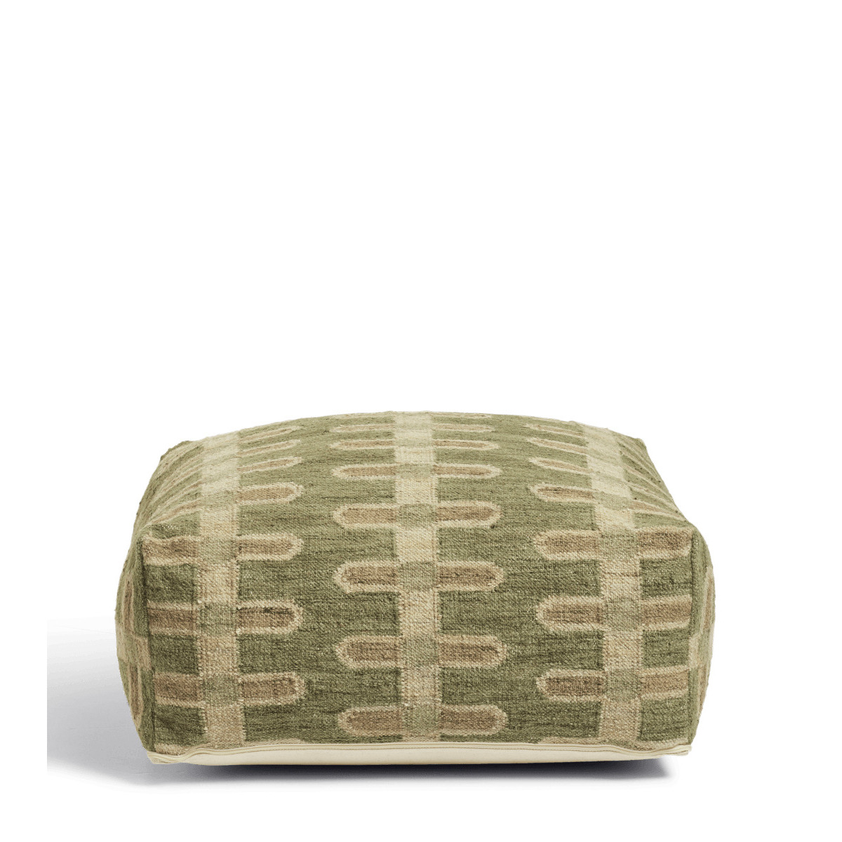 OKA, Sycamore Floor Cushion Green, Floor Cushions, Cotton/Wool