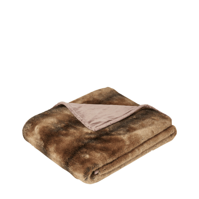 OKA, Faux Fur Throw Grizzly Bear, Throws, Faux Fur, Animal by Brook