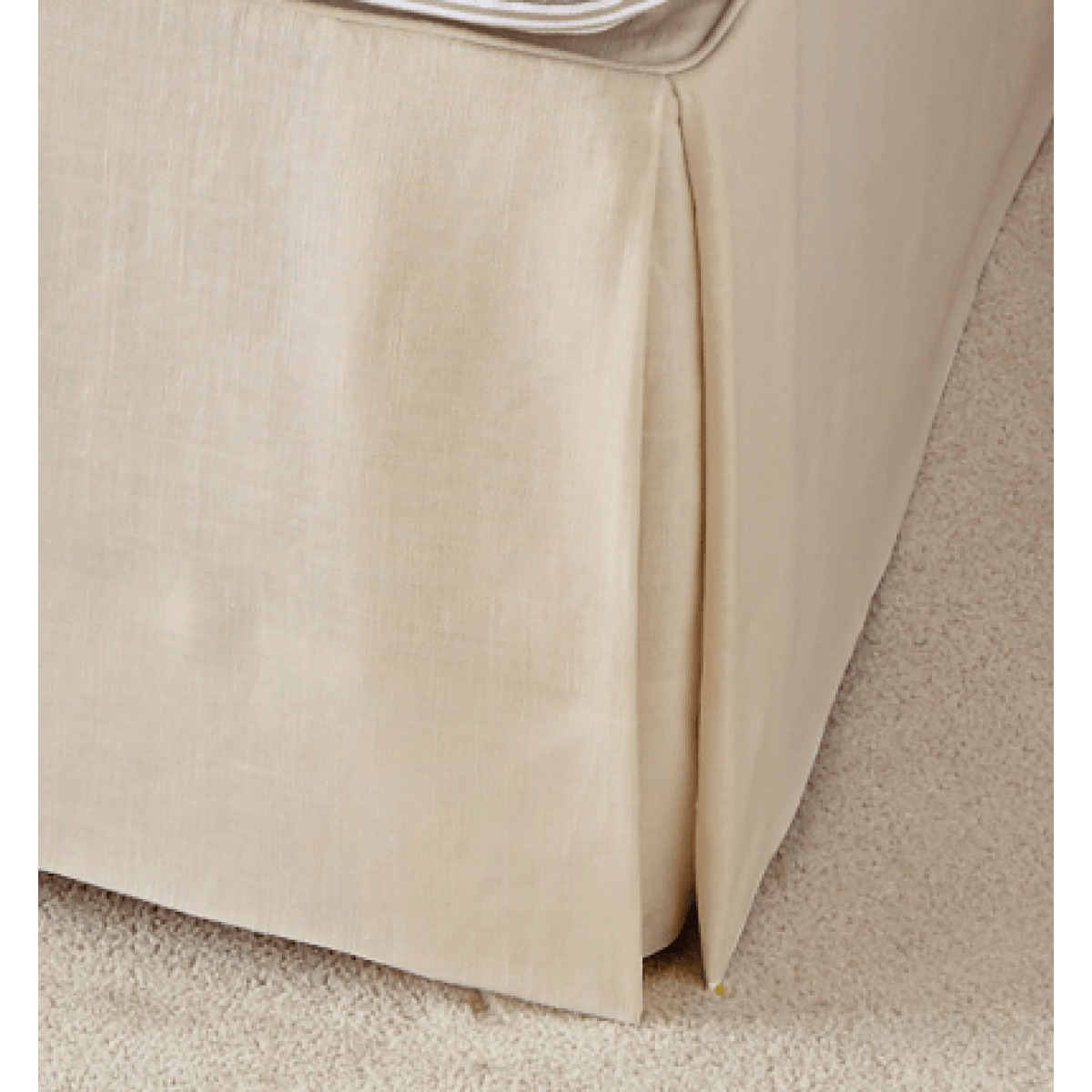 OKA, Bed Valance 100 Cotton, Super King Natural, Bed Valances