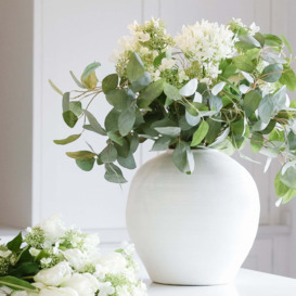Aria White Ceramic Vase - Available in Two sizes