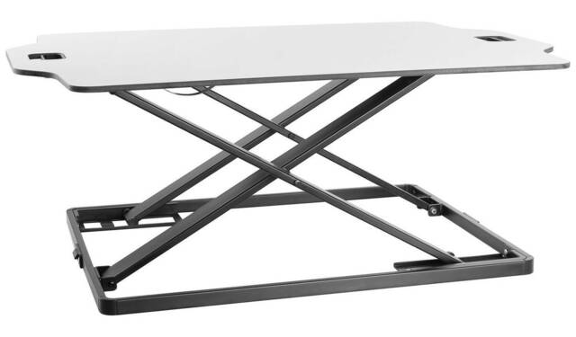 Proper AV Sit-Stand Up PC Desk Workstation - White by Cheap Furniture ...