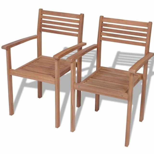 "Dakota Fields Stacking Garden Chair Set of 2 Durable and Stylish ...