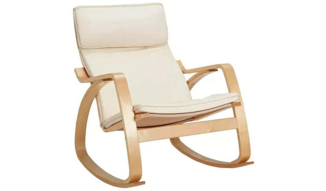 Fabric Rocking Chair Natural Elegant and Comfortable Seating by Cheap ...
